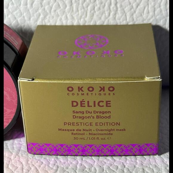 OKOKO Délice Brightening + Smoothing Sleeping Mask 1oz/30ml  Batch Made 12/24 - Picture 3 of 5